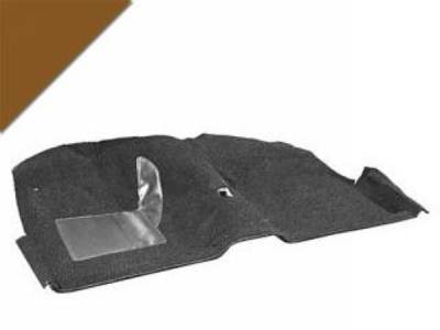 Scott Drake - 65-68 Mustang Coupe Molded Carpet Kit (Saddle)