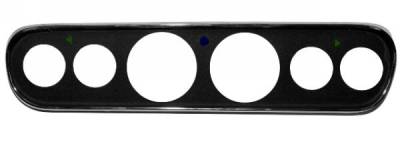 Scott Drake - 65 - 66 Mustang 6 Hole Instrument Bezel - Black