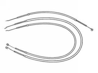 Scott Drake - 64-66 Mustang Heater Control Cables (Heater,Temperature,De