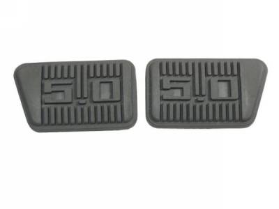 Scott Drake - 65-68 Mustang 5.0 Brake & Clutch Pedal Pads (Set)