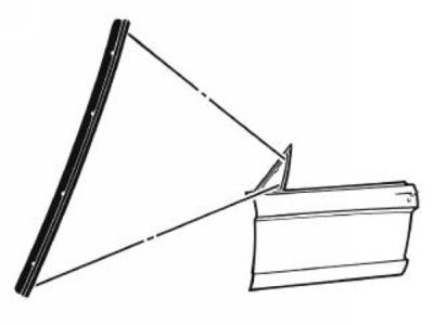 Scott Drake - 64 - 66 Mustang Vent Window Division Bar Seal