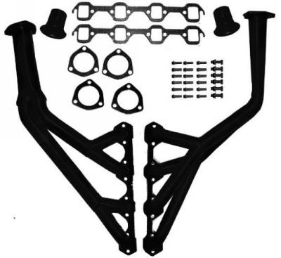 Scott Drake - 64 - 68 Mustang Tri-Y Headers, Painted BLACK