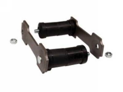 Scott Drake - 66-73 Mustang Shackle Kit (Gray, Dual Exhaust, 1/2" Rods)