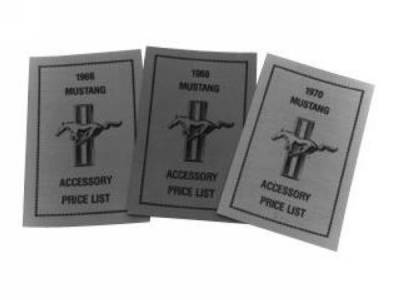 Scott Drake - 1973 Mustang Accessory Price List