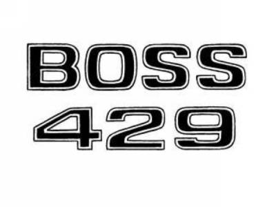 Scott Drake - 69-70 Mustang Boss 429 Fender Decal (Black)