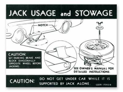 Scott Drake - 1968 Mustang  Jack Instructions (Styled Wheel)