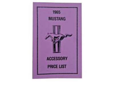 Scott Drake - 1965 Mustang Accessory Price List