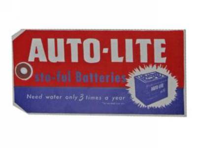 Scott Drake - 1964 - 1972 Mustang Autolite Sta-Ful Battery Tag