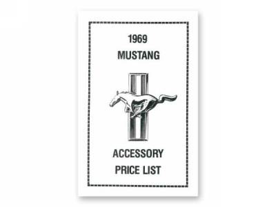 Scott Drake - 1969 Mustang Accessory Price List
