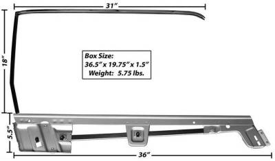 Dynacorn | Mustang Parts - 67 - 68 Mustang Coupe Door Window Frame, RH