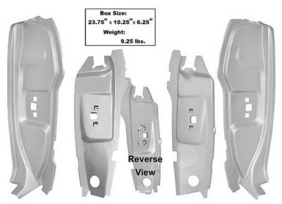 Dynacorn | Mustang Parts - 65 - 66 Mustang B Pillar Kit - 4 Pc - Weld Thru Primer