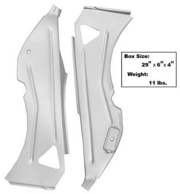 Dynacorn | Mustang Parts - 69 - 70 Mustang Inner Quarter Structure Braces, Convertible