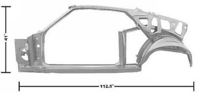 Dynacorn | Mustang Parts - 69 Mustang Fastback Quarter/Door Frame Assembly LH