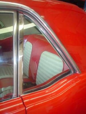 Miscellaneous - 64-66 Mustang Coupe LH Quarter Glass, Smoke