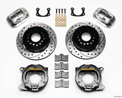 Wilwood Engineering Brakes - 1964 - 1973 Mustang Rear Disc Brake Kit, With Parking Brake