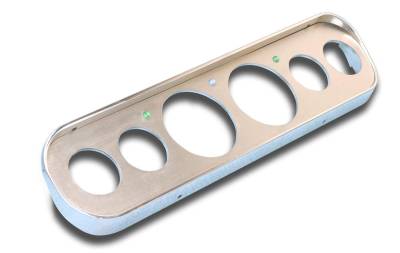 Eddie Motorsports - 65 - 66 Mustang Billet Aluminum 6 Gauge Panel, Machined Bezel