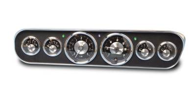 Eddie Motorsports - 65 - 66 Mustang Billet Aluminum 6 Gauge Panel, Polished w Camera Insert