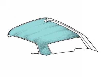 Scott Drake - 65-70 Mustang Coupe Headliner (Aqua)