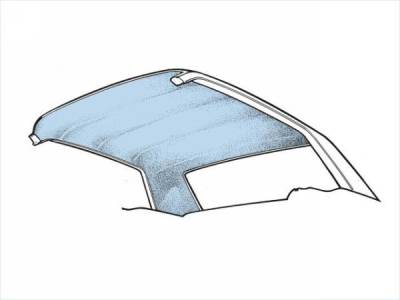 Scott Drake - 69-70 Mustang Fastback Headliner (Light Blue)