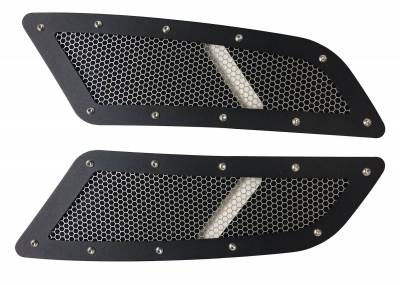 Drake Muscle Cars - 2015 - 2017 Mustang GT Speed Mesh Hood Vent Heat Extractors