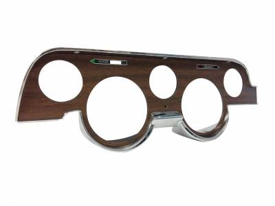 Scott Drake - 67 - 68 Mustang Custom Gauge Bezel- Walnut Woodgrain