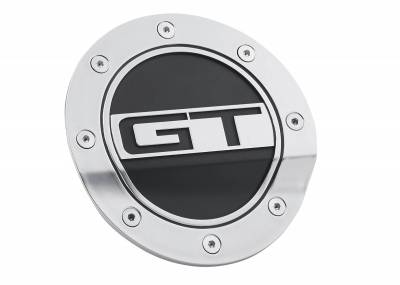 Drake Muscle Cars - 15 - 19 Mustang GT Silver/Black Fuel Door