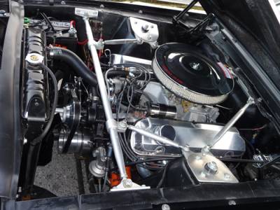 Motor is a High Horsepower 69 351 Windsor balanced, with forged pistons, Thumpr cam, Weiand intake, Holley 4bbl, powder coated shortie headers, and much more, with less than a thousand miles on it since restoration.