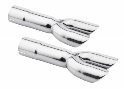 Scott Drake - 67 - 69 Mustang GT High Flow Dual Exhaust Tips, Pair