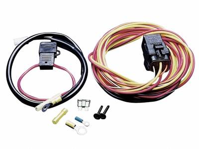 1964 - 1973 Mustang  Electric Fan Wire Harness Kit w/ Relay for Spal Fans