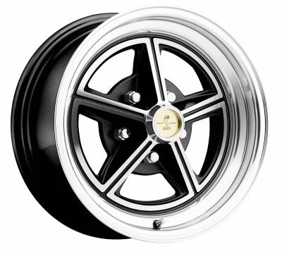 Legendary Wheel Co. - 65 - 73 Mustang 15X7 Legendary Magstar Alloy Wheel Gloss Black