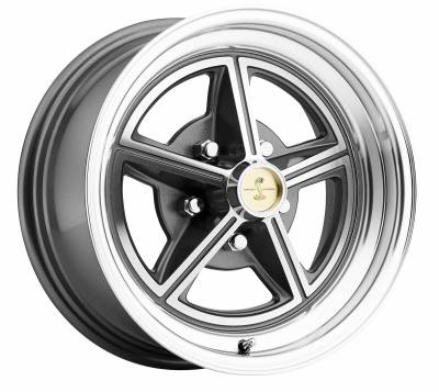 Legendary Wheel Co. - 65 - 73 Mustang 15X7 Legendary Magstar Alloy Wheel, Charcoal Gray