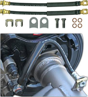 Currie Enterprises | Mustang Parts - 1964 - 1973 Mustang Caliper Flex Hose Kit for Explore Rear Disc Brake Kit