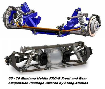 65 - 70 Mustang Heidts Pro-G Front and Rear Suspension Package