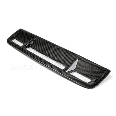 Anderson Composites Mustang Parts - 10 - 14 MUSTANG SHELBY GT500  Carbon Fiber Hood Vent