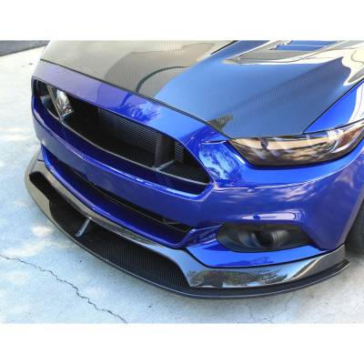 Anderson Composites Mustang Parts - 2015 - 2016 MUSTANG TYPE-AR Carbon Fiber Front Chin Splitter/Lip