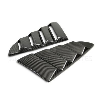Anderson Composites Mustang Parts - 2015 - 2017 MUSTANG TYPE-V Carbon Fiber Louvers - Vented