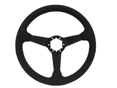 Auto Pro - 79 - 82 Mustang 14" Volante 6 Bolt STEERING WHEEL KIT, Suede, Solid Spoke