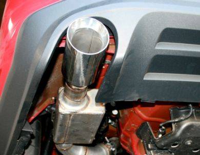 SpinTech Performance Mufflers - 2011 V-8 Mustang 5.0 SpinTech 3in Axle Back