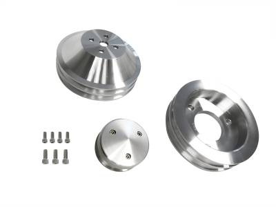 Scott Drake - 1967 - 1970 Mustang 390-428 Billet Pulley Kit, without AC