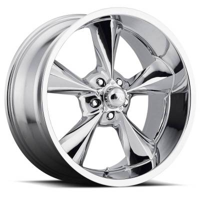 Voxx - 64 - 73 Mustang Old School Chrome Wheel 17 X 8 , 4.50" bs, EACH