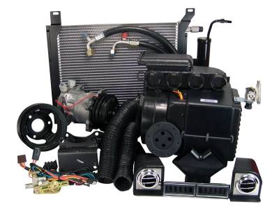 Old Air Products - 67 - 68 Mustang 390 V8 Hurricane AC & Heat Complete Pkg, Uses Original Heater Control