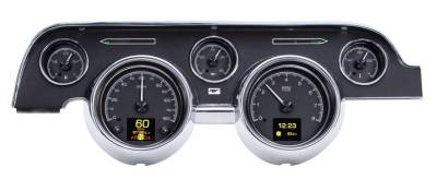 Dakota Digital Gauges & Accessories - 67 - 68 Mustang HDX Dakota Digital Instruments, Black Alloy Gauge Face