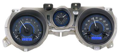 Dakota Digital Gauges & Accessories - 71 - 73 Mustang VHX Instruments, Carbon Fiber Look Gauge Face