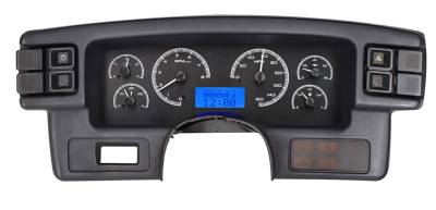 Dakota Digital Gauges & Accessories - 87 - 89 Mustang VHX Instruments, Black Alloy Gauge Face