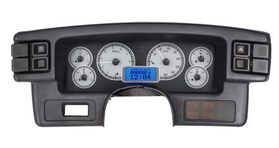 Dakota Digital Gauges & Accessories - 87 - 89 Mustang VHX Instruments, Silver Alloy Gauge Face