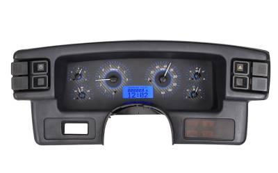 Dakota Digital Gauges & Accessories - 87 - 89 Mustang VHX Instruments, Carbon Fiber Look Gauge Face