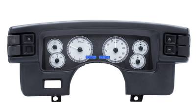 Dakota Digital Gauges & Accessories - 90 - 93 Mustang VHX Instruments, Silver Alloy Gauge Face