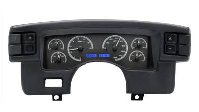 Dakota Digital Gauges & Accessories - 90 - 93 Mustang VHX Instruments, Black Alloy Gauge Face