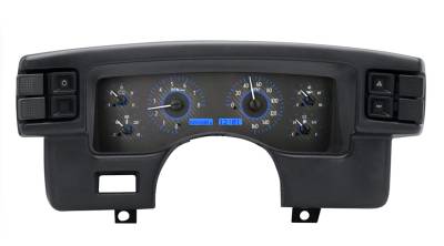 Dakota Digital Gauges & Accessories - 90 - 93 Mustang VHX Instruments, Carbon Fiber Look Gauge Face