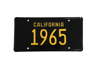 Scott Drake - 1965 Mustang California License Plate